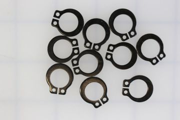 BraunAbility 10-pack: Ring 1/2 Inch Ext Self Lock Snap Auto Black