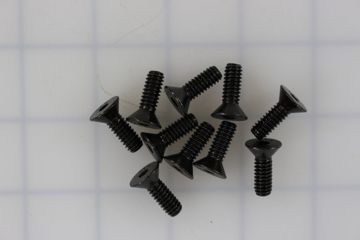 BraunAbility 10-pack: Bolt 1/4-20 X3/4 Fl Soc Cp Hd Auto BK
