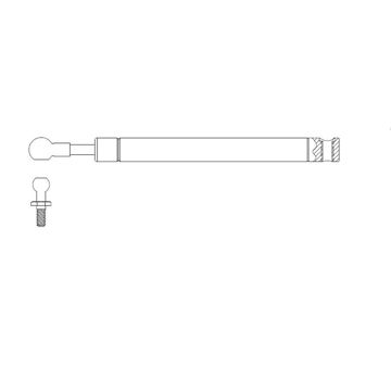 BraunAbility Assembly Gas Spring 12.2 Ext 8.3 Com P1=100