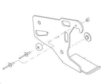 BraunAbility Assembly Latch Roll Stop Rear