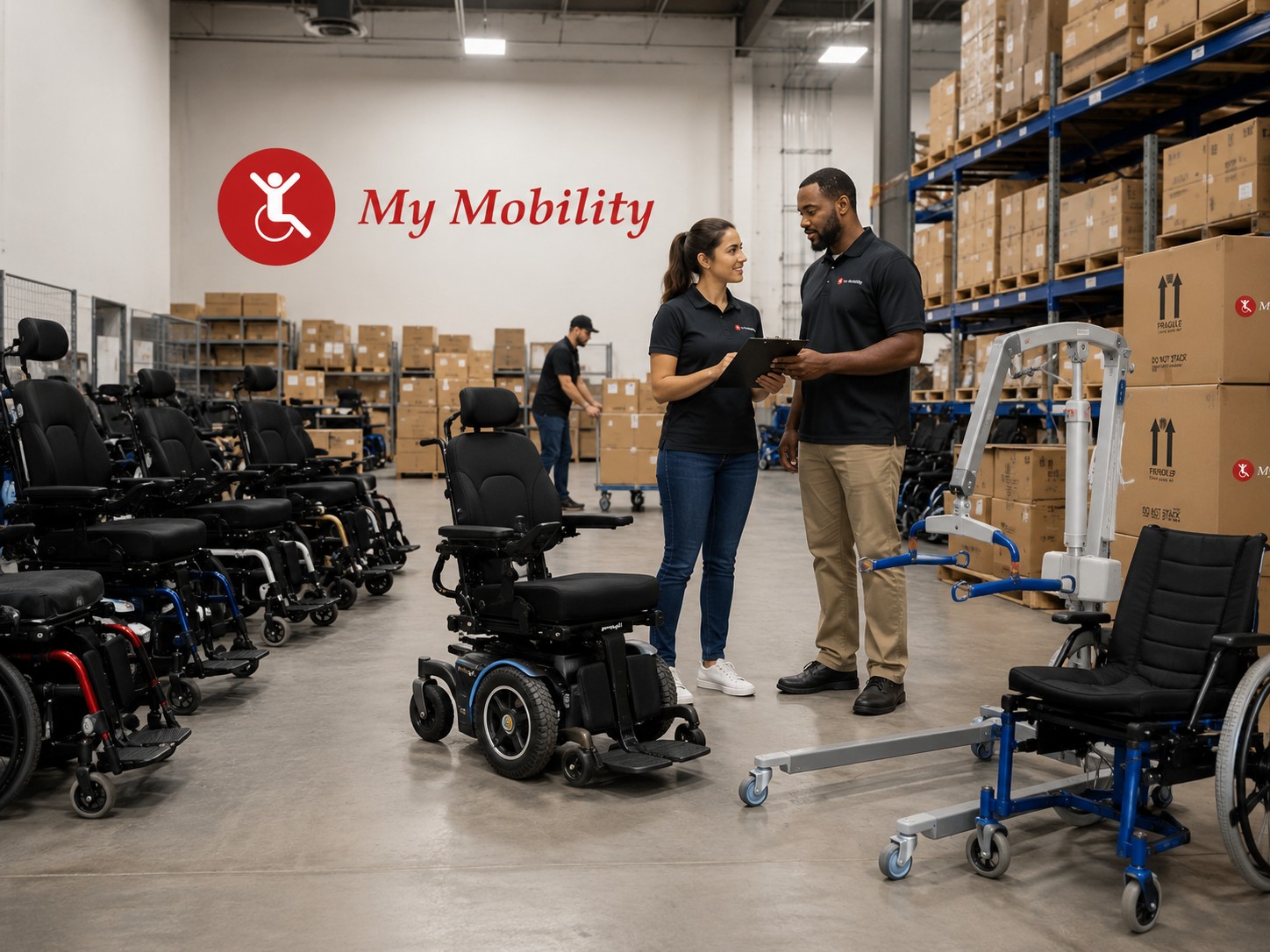 Mobility equipment in a distribution and warehouse setting